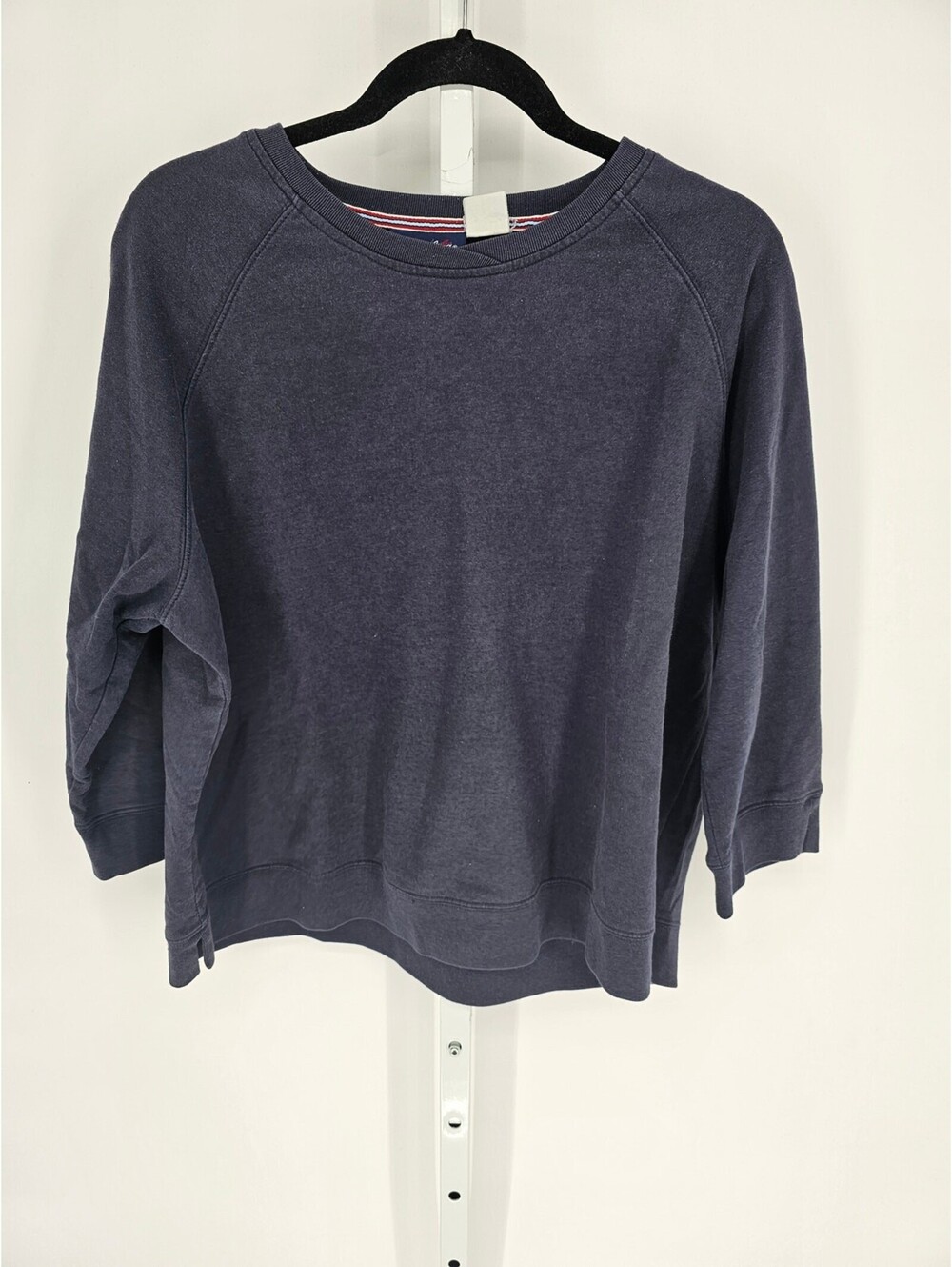 Catalina Women's Blue 3/4 Sleeve Round Neck Malenge Casual Top Size 1X